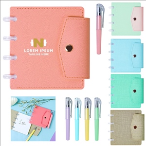 Leather Mini Notepad And Pen
